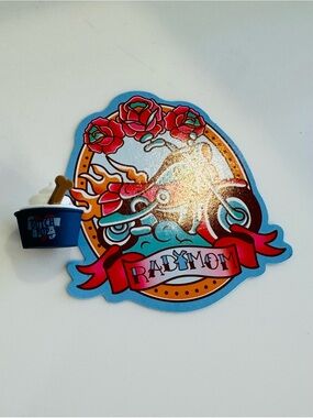 DutchBros Pup Cup Charm & new Rad Mom sticker